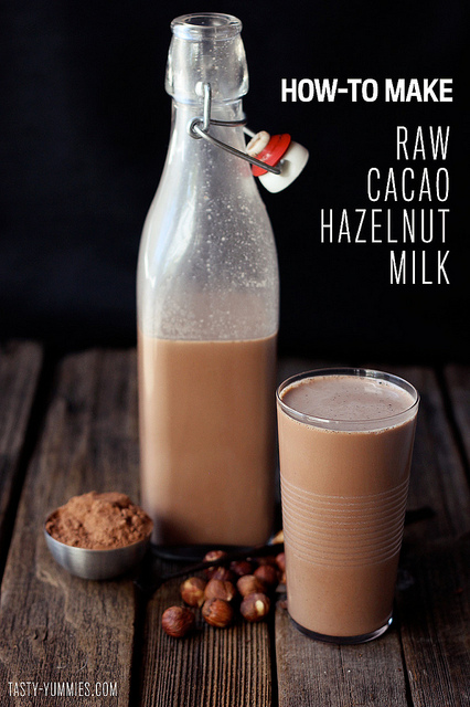 How-to Make Raw Cacao Hazelnut Milk
